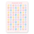 Stickervel Alfabet Ransom Note Lente