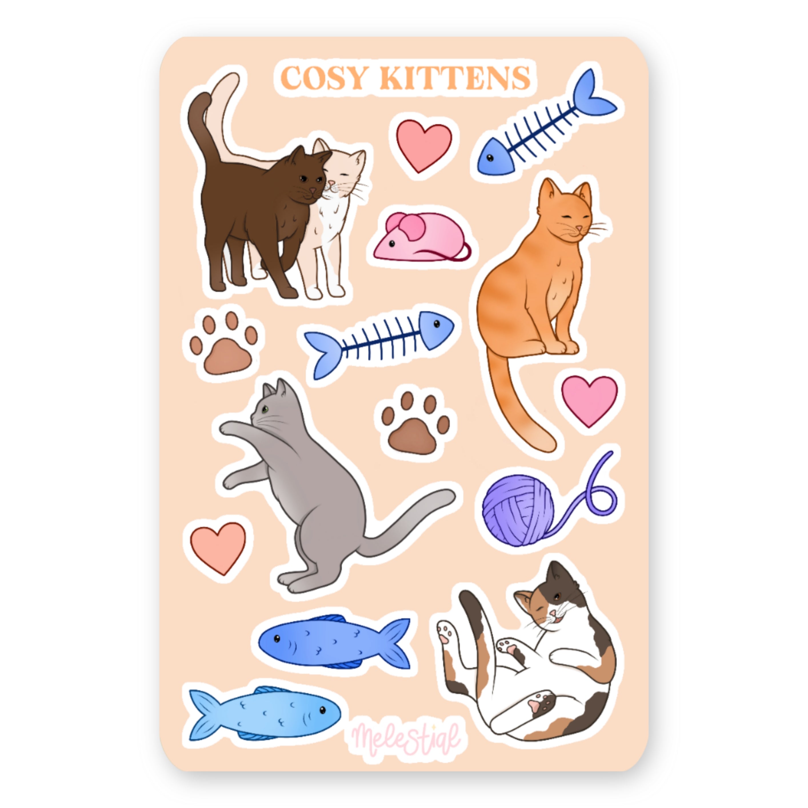 Stickervel Katten