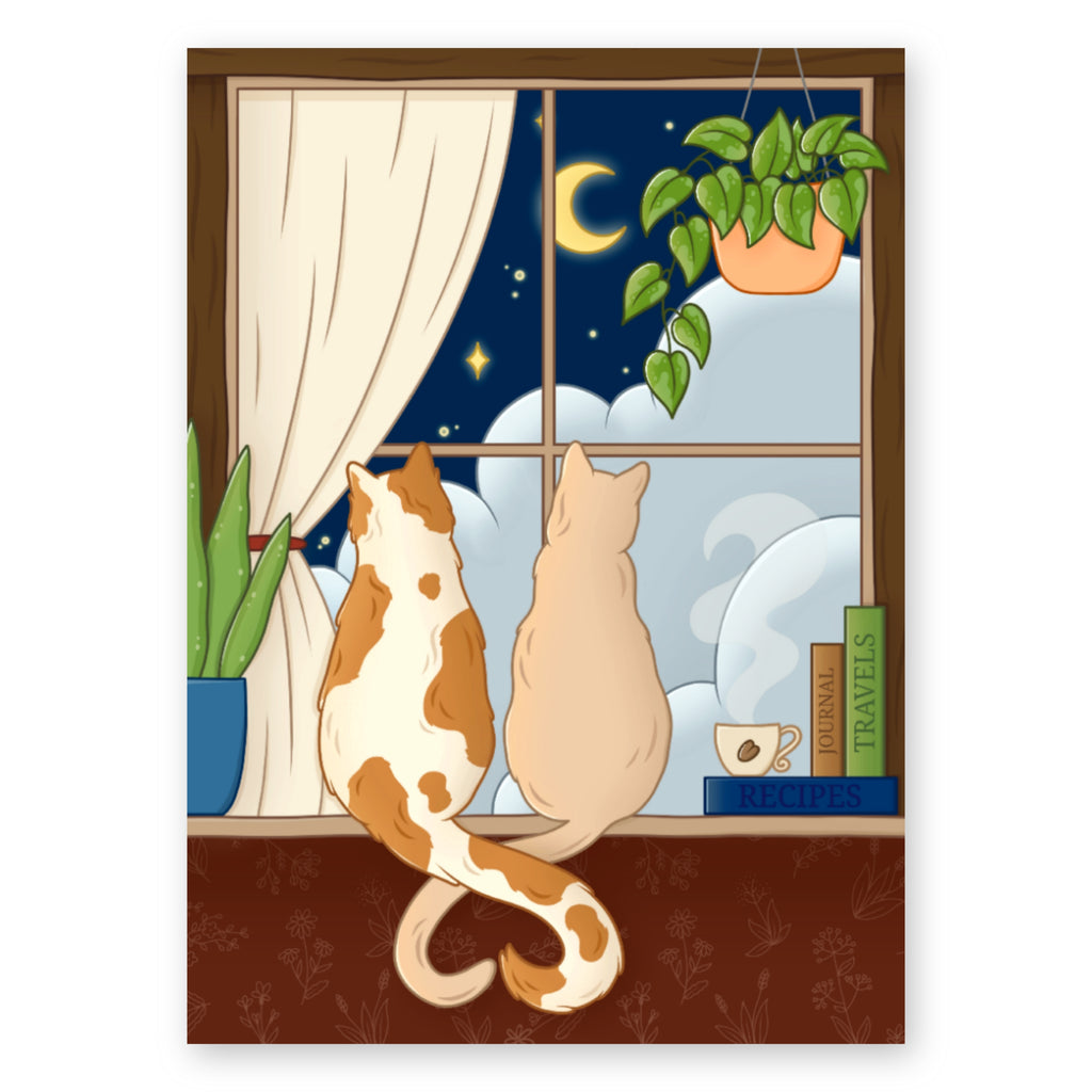 Ansichtkaart Katten A6