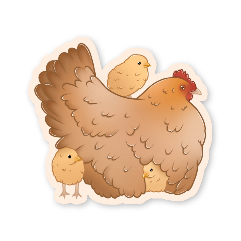 Sticker Kip en Kuikens