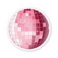 Glitter Sticker Discobal Roze