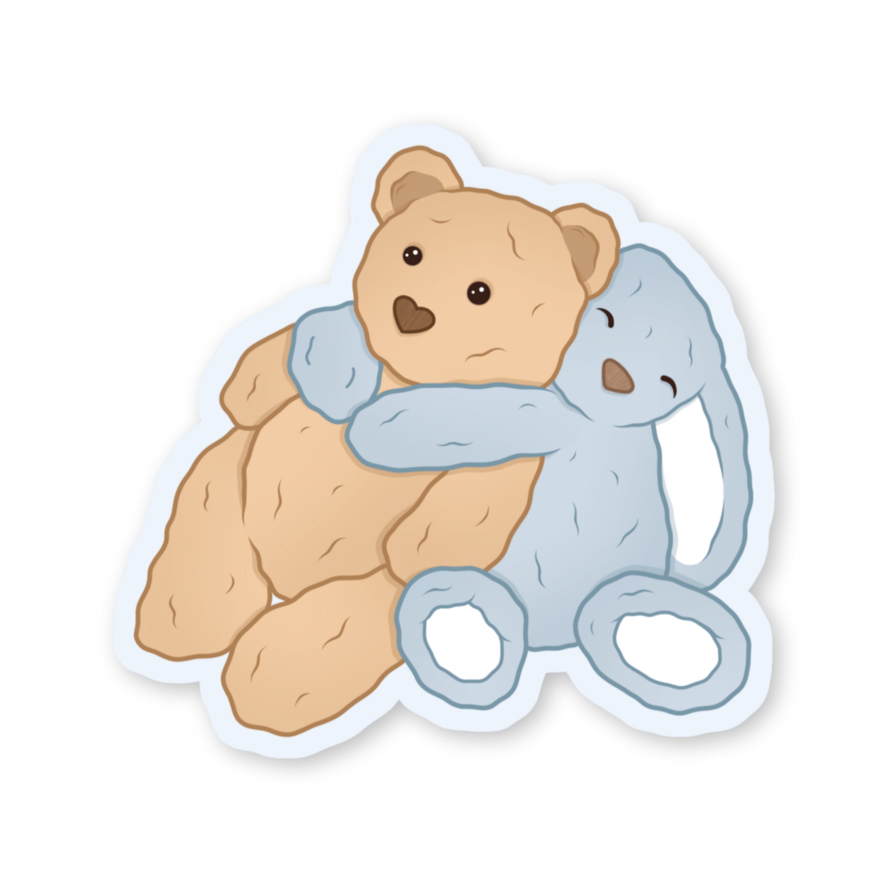 Sticker Teddy en Konijn