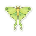 Sticker Lunar Moth