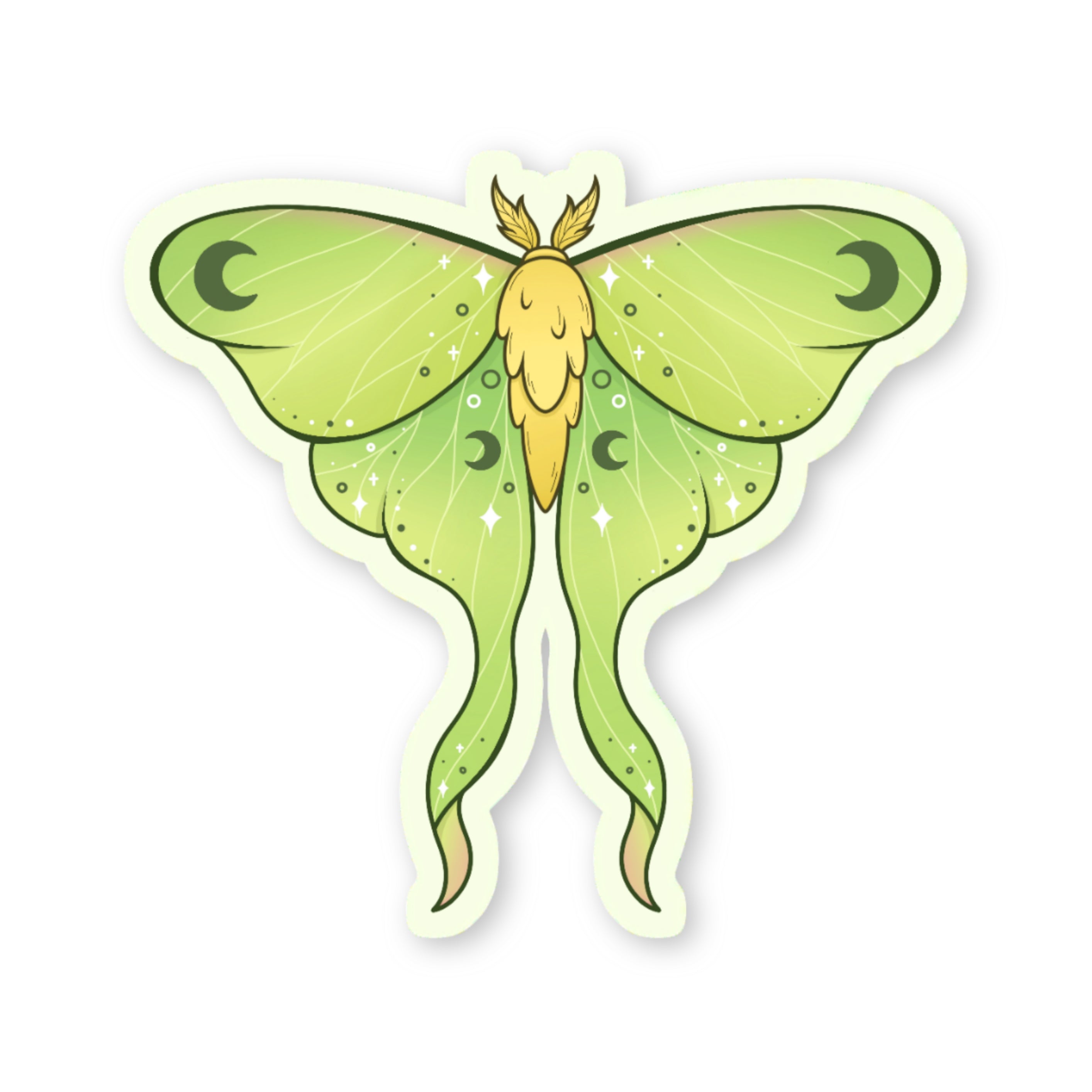 Sticker Lunar Moth