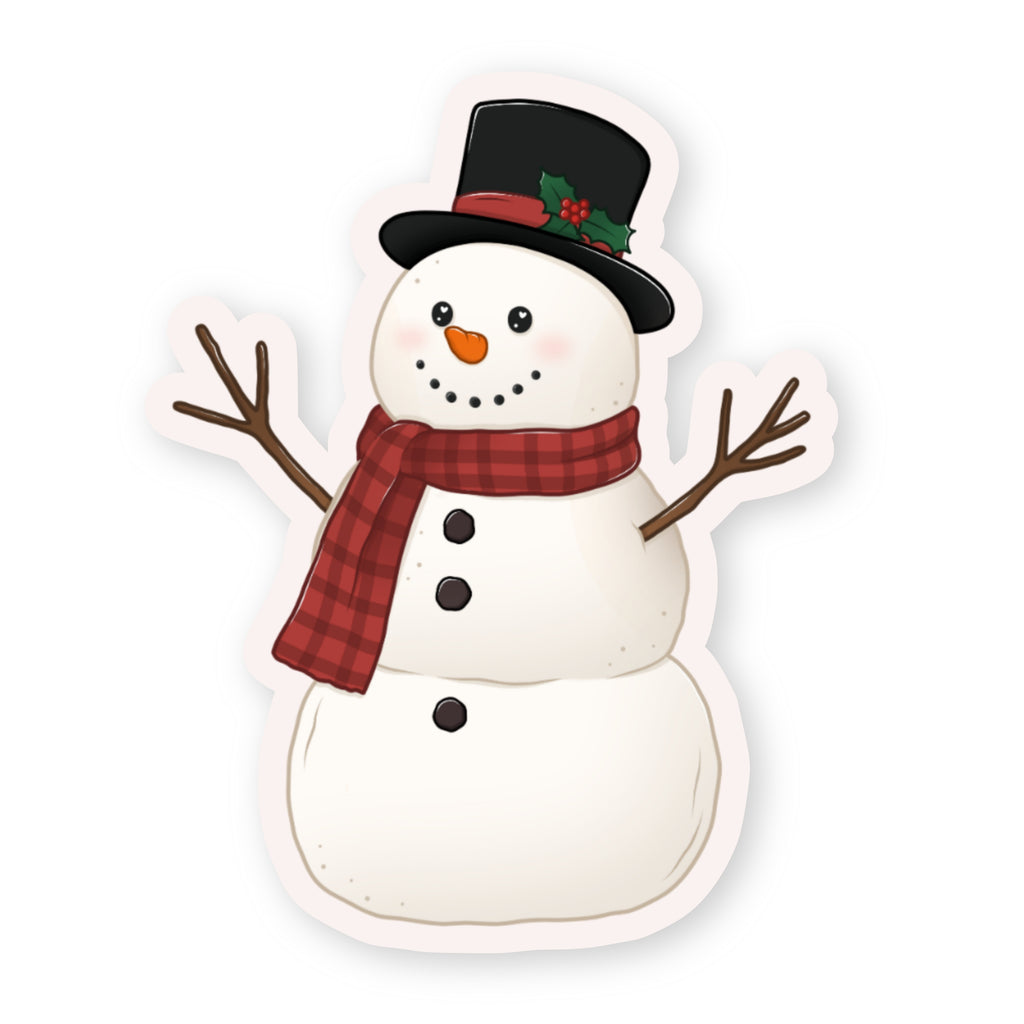 Sticker Sneeuwman