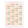 Stickervel Alfabet Ransom Note Herfst