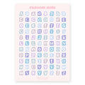 Stickervel Alfabet Ransom Note Winter